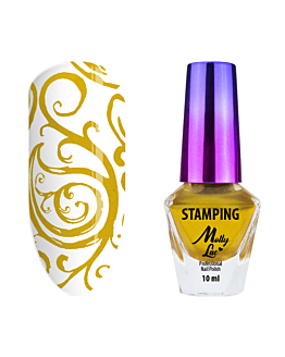 MollyLac Lakier Do Stempli I Stampingu Złoty Nr 4 10ml