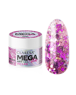 Claresa MegaStar Art Gel żel do zdobień Pink Pixel, 10g