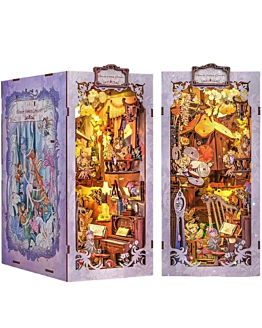 Habarri Miniaturowy domek Book Nook - Koncert leśnych kwiatów
