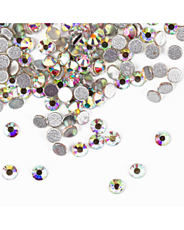 Allepaznokcie Cyrkonie Szklane Do Paznokci SS10 Crystal AB 1440 szt