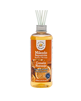 La Casa de los Aromas Mikado Reposicion olejek zapachowy zapas Cynamon i Pomarańcza, 250ml