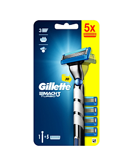Gillette Mach3 Turbo 3D Maszynka do Golenia + Wkłady