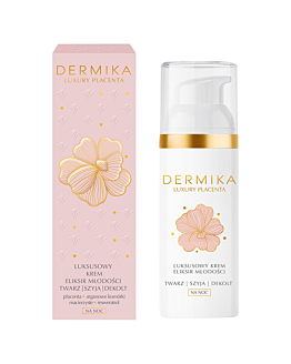 Dermika Luxury Placenta Krem-eliksir młodości na noc twarz/szyja/dekolt