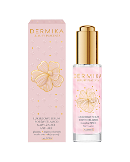 Dermika Luxury Placenta Serum Rozświetlająco-Nawilżające Anti-Age na dzień