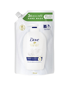 Dove Original Pielęgnujące mydło w płynie, zapas