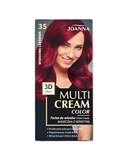 Joanna Multi Cream Color Farba do włosów, 35 Wiśniowa Czerwień