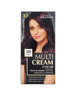Joanna Multi Cream Color Farba do włosów, 37 Soczysta oberżyna