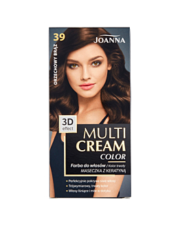 Joanna Multi Cream Color Farba do włosów, 39 Orzechowy Brąz