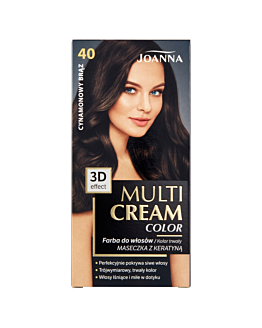 Joanna Multi Cream Color Farba do włosów, 40 Cynamonowy Brąz