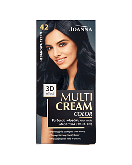 Joanna Multi Cream Color Farba do włosów, 42 Hebanowa Czerń