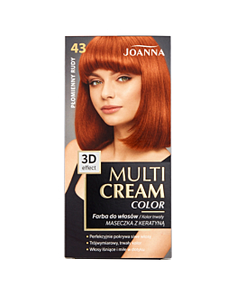 Joanna Multi Cream Color Farba do włosów, 43 Płomienny Rud
