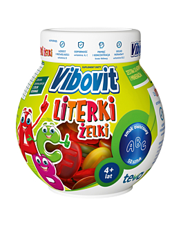 Vibovit Literki, Żelki z witaminami, Smak owocowy