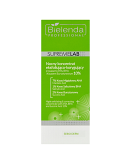 Bielenda Professional Supremelab SeBIOderm Concentrato Notturno Esfoliante e Correttivo 30 ml