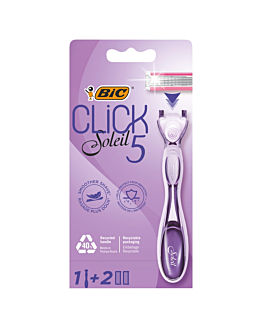 Bic Soleil Click Blister Rasoio + 2 Lame