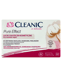 Cleanic Pure Effect Suche chusteczki kosmetyczne