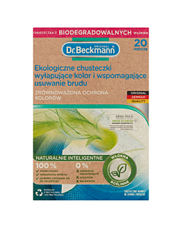 Dr. Beckmann Chusteczki Eco Wyłapujące Kolor i Wspomagające Usuwanie Brudu