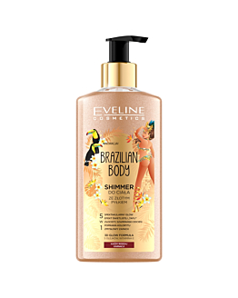 Eveline Brazilian Body Shimmer do ciala ze złotym pyłem