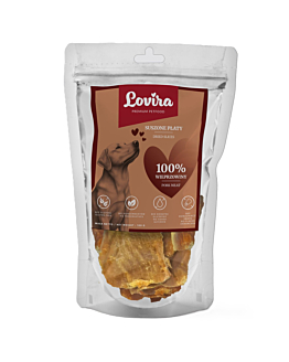 Lovira Smaczki dla Psa wieprzowina płaty 100 g