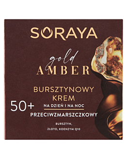 Soraya Gold Amber Bursztynowy krem przeciwzmarszczkowy na dzień i na noc 50+