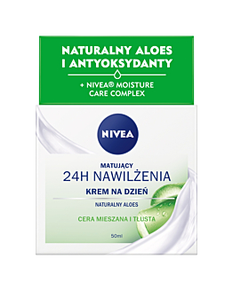 Nivea 24H Nawilżenia Matujący krem na dzień cera mieszana i tłusta