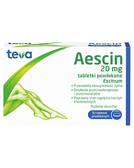 Aescin 20mg 30 Tabletek powlekanych 