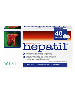 Hepatil 150 mg, Preparat wspomagający pracę wątroby, Tabletki