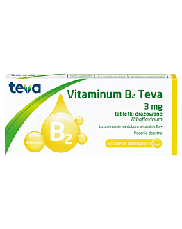 Vitaminum B2 Teva 50 Tabletek