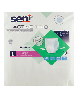 Seni Active Trio Elastyczne majtki chłonne 100-135 cm, Large