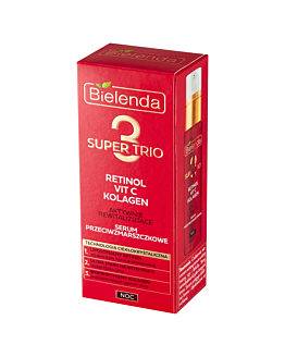 Bielenda Super Trio (Retinol + Vit C + Kolagen) Serum przeciwzmarszczkowe na noc