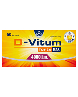 D-Vitum Forte Max 4000 j.m., Suplement diety z witaminą D,  60 kaps.