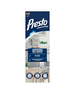 Presto Uniwersalne Suche Ściereczki w Rolce, Kartonik