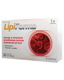 Lipiforma, Preparat na utrzymanie prawidłowego poziomu cholesterolu, Kapsułki