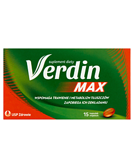 Verdin Max, Suplement diety wspierający trawienie, Kapsułki