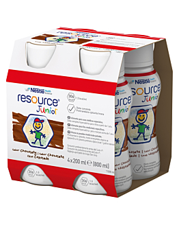 Resource Junior Płyn Smak Czekoladowy 4 szt. x 200 ml