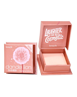 Benefit Dandelion Twinkle Mini Soft Nude-Pink Highlighter rozświetlacz o delikatnym bladoróżowym odcieniu, 1.5g