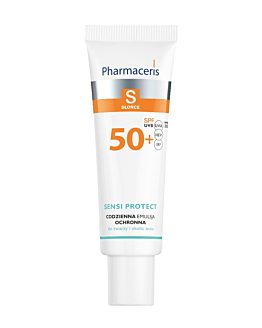 Pharmaceris S Sensi Protect Codzienna emulsja ochronna do twarzy i okolic oczu SPF50+ 