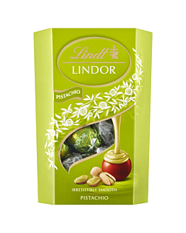 Lindt Lindor Pralinki, Czekolada mleczna z delikatnie rozpływającym się nadzieniem pistacjowym (44%)