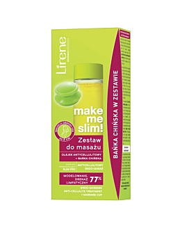 Lirene Make Me Slim Zestaw do Masażu Olejek + Bańka Chińska