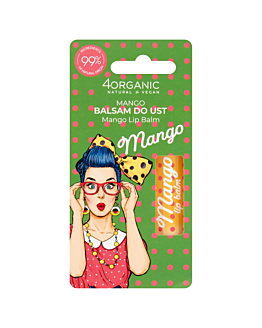 4Organic Pin-up Girl Natural lip balm, Mango                