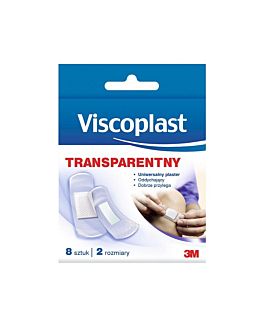 Viscoplast Transparentny Zestaw plastrów 8 szt.