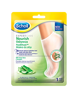 Scholl Calzini Nutrienti Aloe Vera - Maschera per Piedi