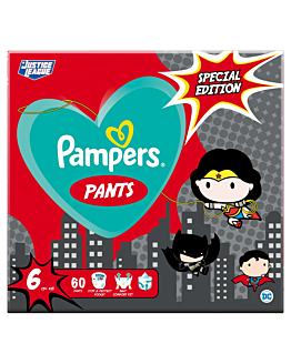 Pampers Pieluchomajtki Warner Bros Giga Pack (6), 60szt.