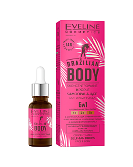 Eveline Cosmetics Brazilian Body Krople samoopalające 6w1