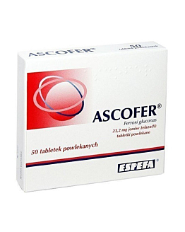 Ascofer 23,2 mg jonów żelaza tabletki powlekane