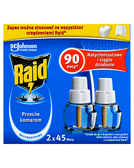 Raid Płyn Owadobójczy do Urządzeń 90 Nocy Zapas 2X 