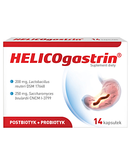Helicogastrin Postbiotyk + Probiotyk Kapsułki, 14 szt.