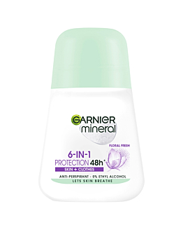 Garnier Deo Roll-On 6-In-1 Protection Floral Fresh