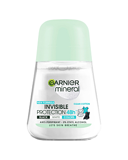 Garnier Deo Roll-On Invisible Bwc Clean Cotton