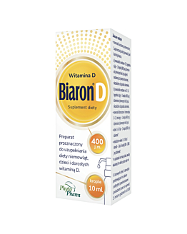 Bioaron D, Witamina D 400 j.m. dla niemowląt, dzieci i dorosłych, Krople