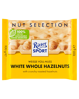 Ritter Sport Czekolada biała z całymi orzechami